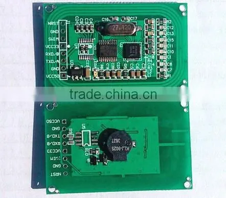 RFID RC522 custom-made board serial port with CPU interface UART TTL