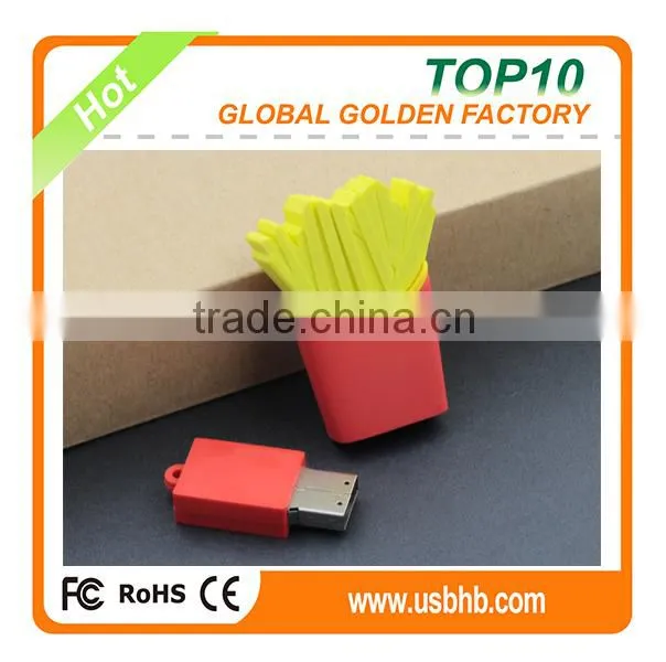 Bulk cheap customized potato chips PVC wholesale pendrive usb