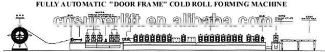 galvanized steel door frame cold roll forming machine
