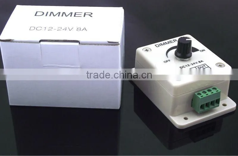 12V 24V 8A LED Dimmer Switch, PWM Digital Dimming,Diy LED Dimmer