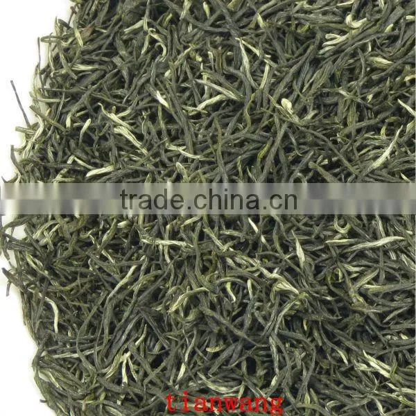 organic green tea leaves
