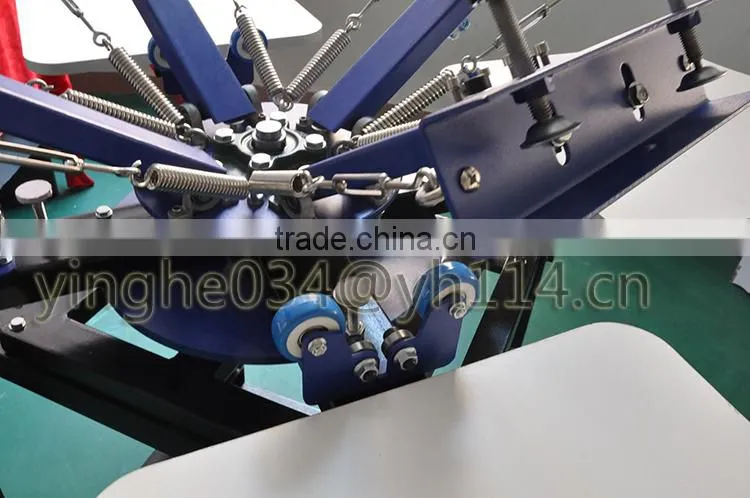 Stable quality Manual Screen Printing Machine 4 Color / 4 stations