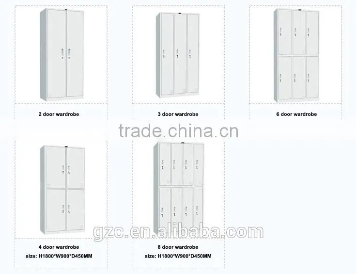3 Door Steel Wardrobe Lockers
