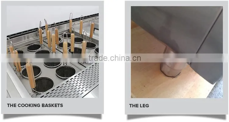 Stainless Steel Baskets Electric Automatic Noodle Boiling Cooking Machine Equipment
