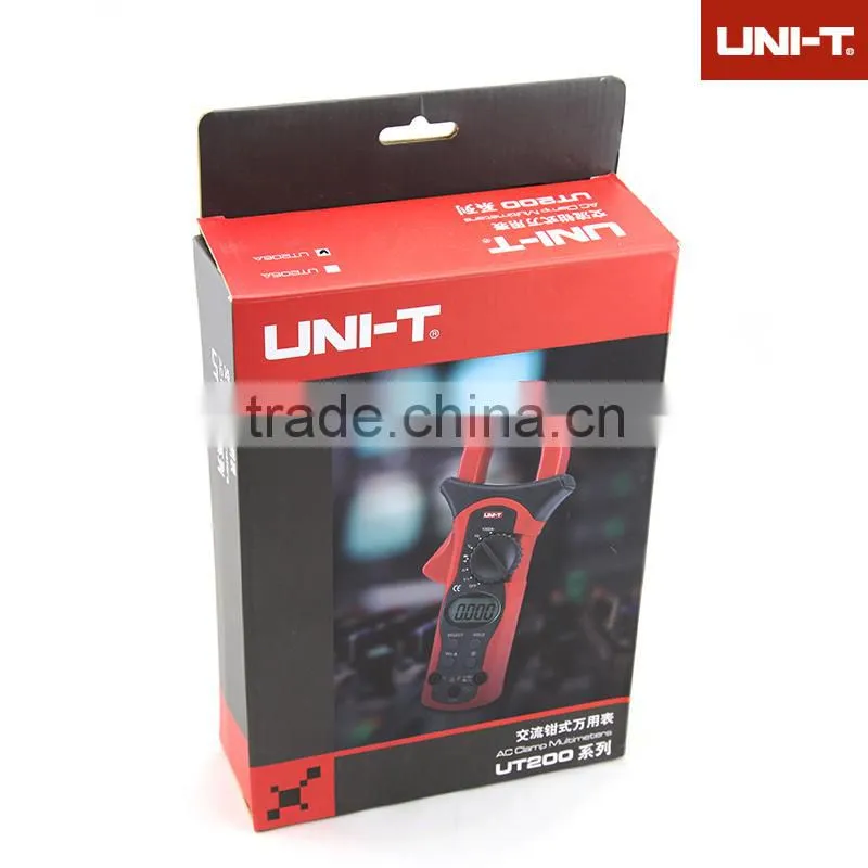 UNI-T UT206A Digital Clamp Meter Multimeter AC Amp AC/DC Volt Ohm Hz Temp Meter