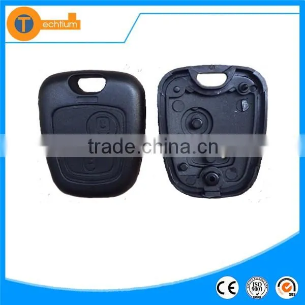 Plastic ABS half remote key case for Citroen half remote key case blank shell fob cover with Only the button part