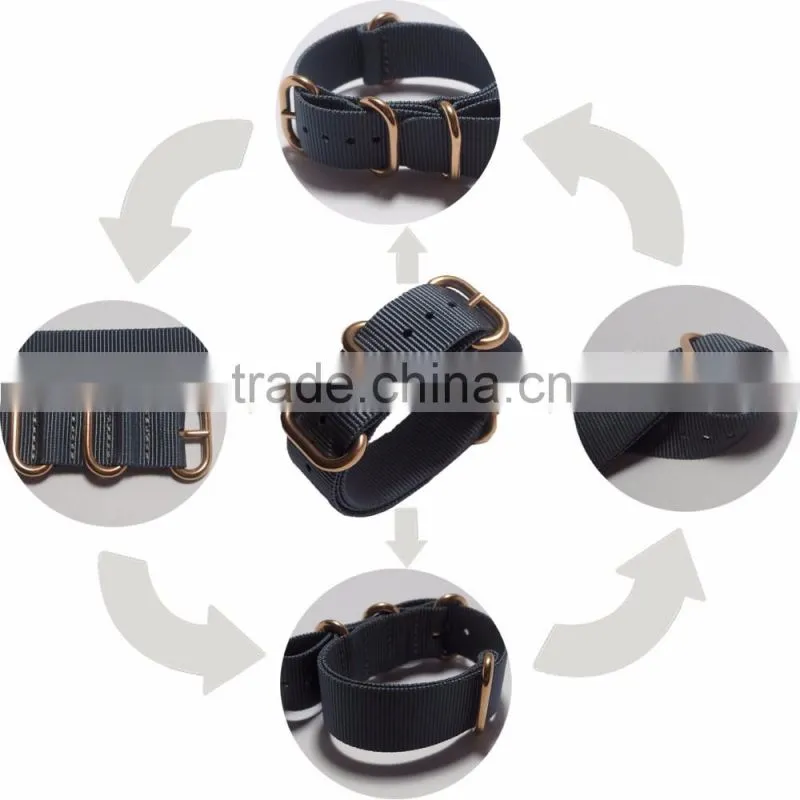 18 20 22 24mm Custom Solid Color OEM Designer Nylon Band