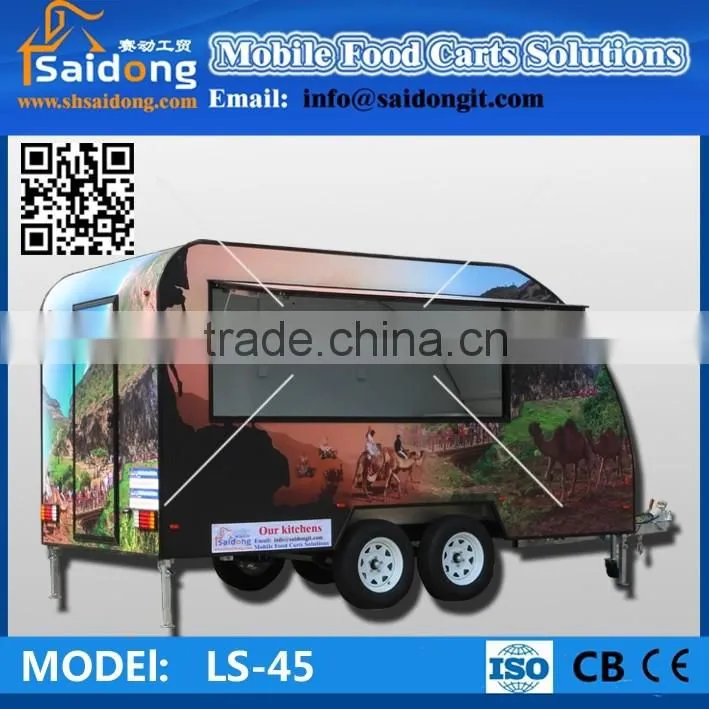 Big Wheels Carts To Sell Fast Food/Food Van For Sale/Fast Food Van For Sale