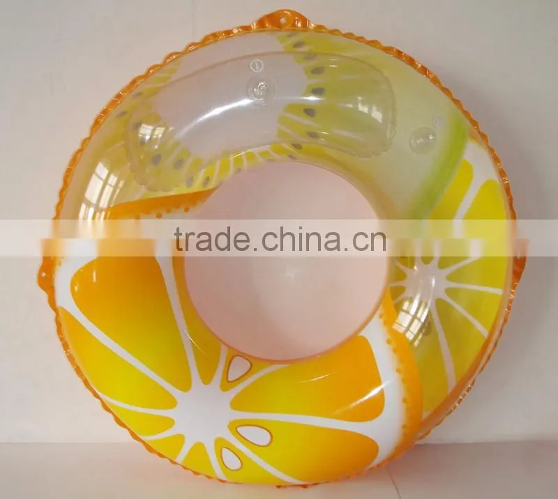 Lovely inflatable swimming pool air tube ring for toddler with high quality