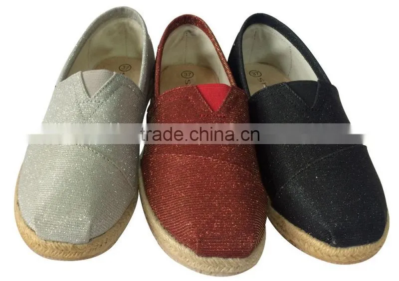 women fashionable hemp rope canvas shoes,women casual shoes