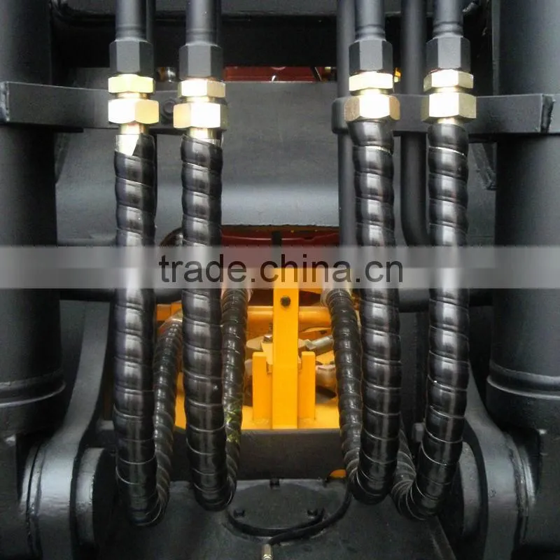 Hydraulic Spiral hose wrap extruder machine / spiral protective sleeve machine / cable wrap sheath machine