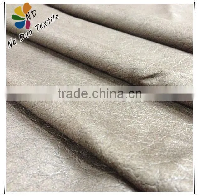 New Design Weft Suede Sofa Fabric/ Embossed Suede for Sofa
