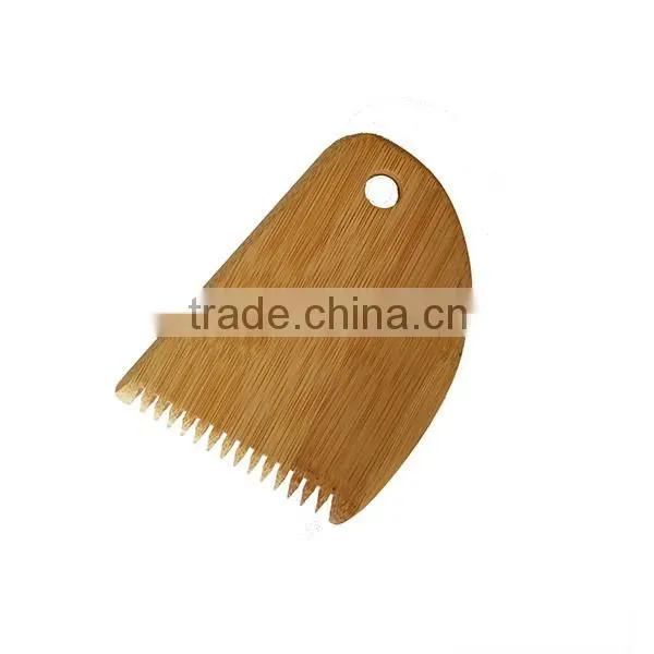 Custom eco-friendly bamboo surf wax comb in surfing