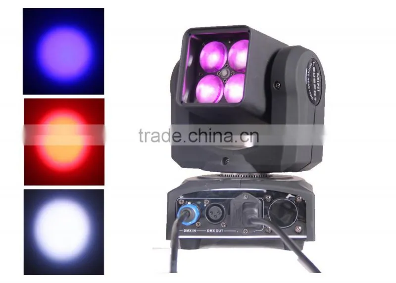 Top 1 Guangzhou 4pcs Mini LED Moving Head Light / Beam 40 Moving Head Light