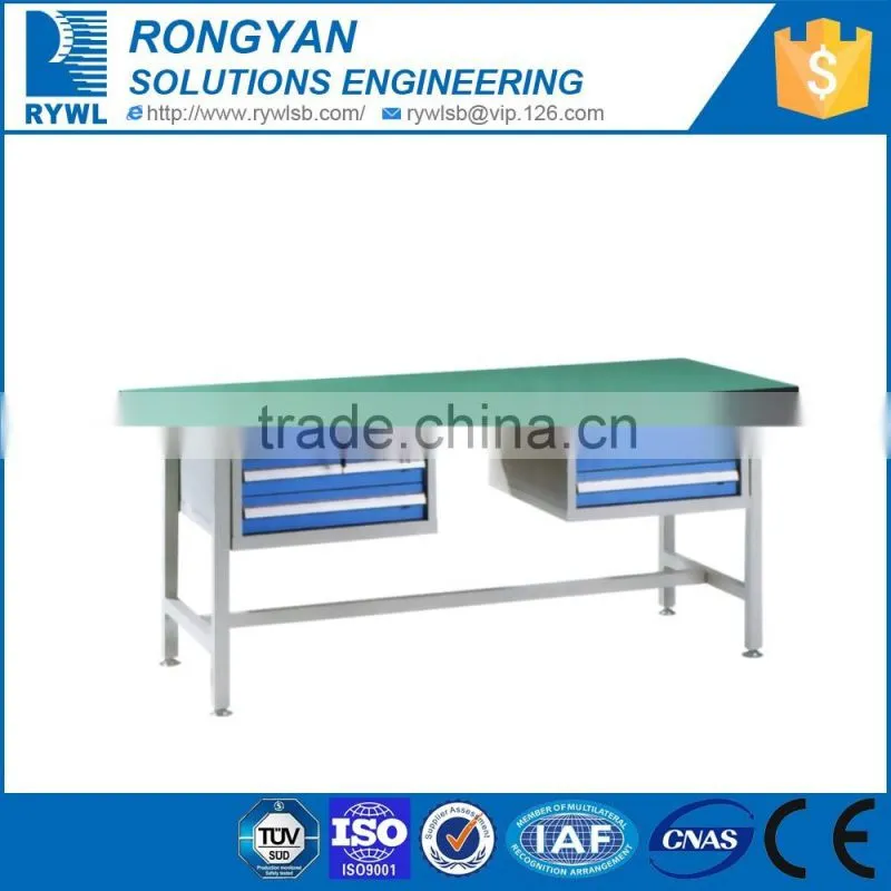 light duty drawers workshop tables for assembling line