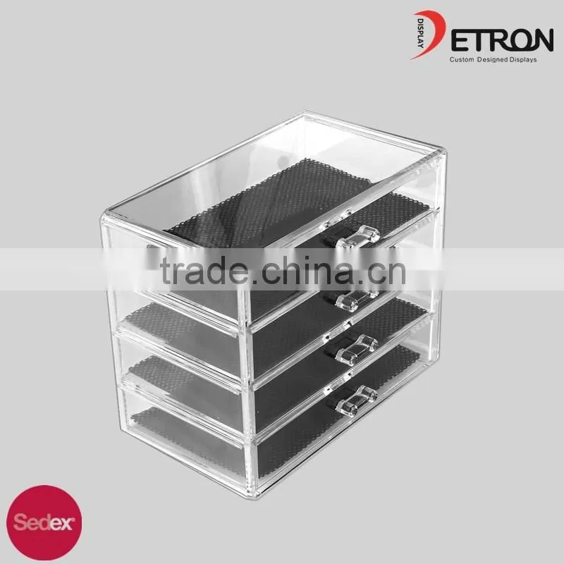 Acrylic cosmetic display box make up packaging box