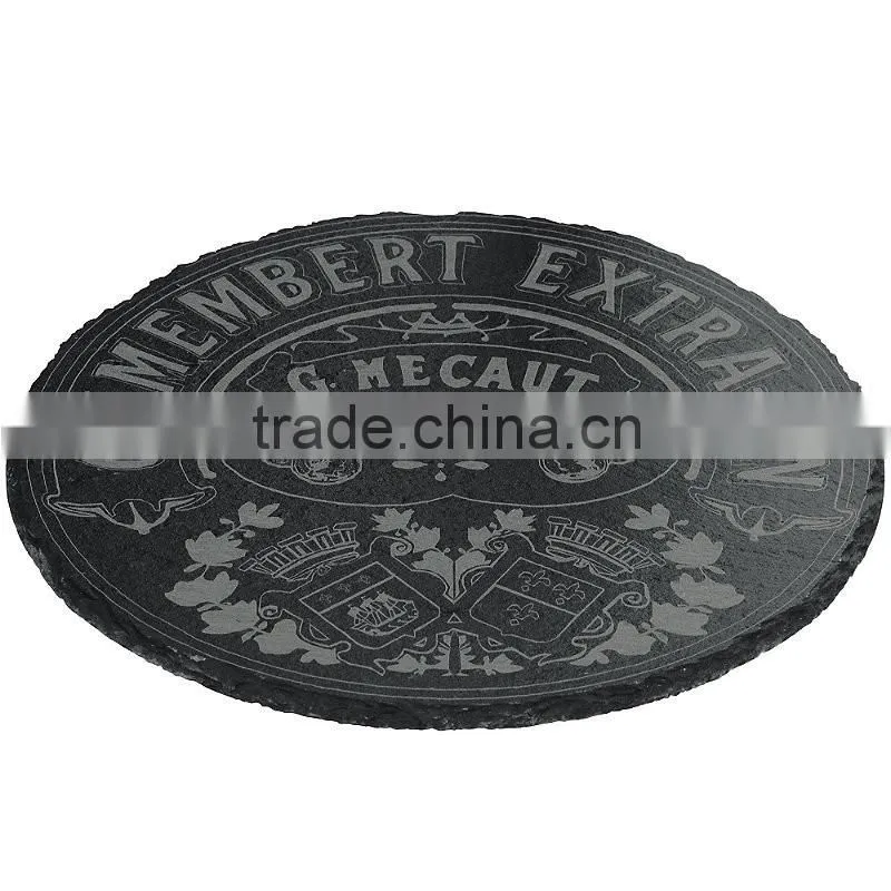 Black slate dinner plate wholesale