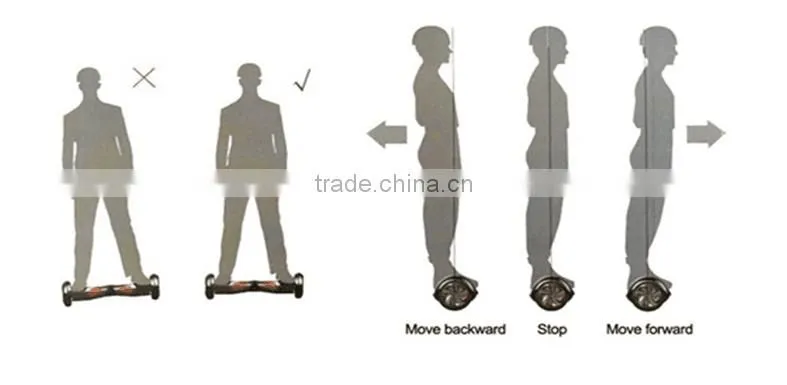 Black two wheels scooter self balancing electric 10 inch for adults