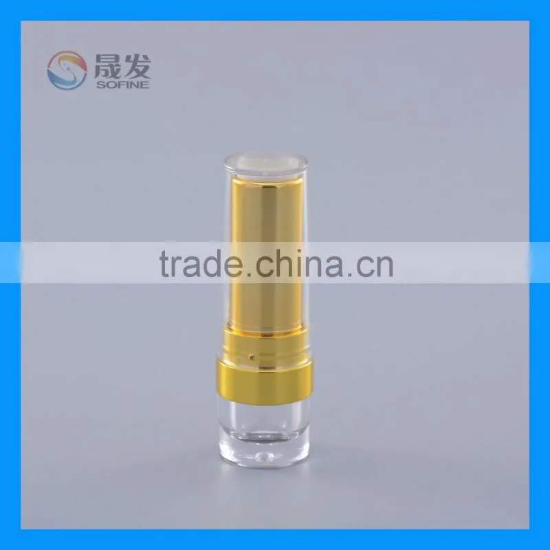 Cosmetic Pure Square Lipstick packaging with transparent cap