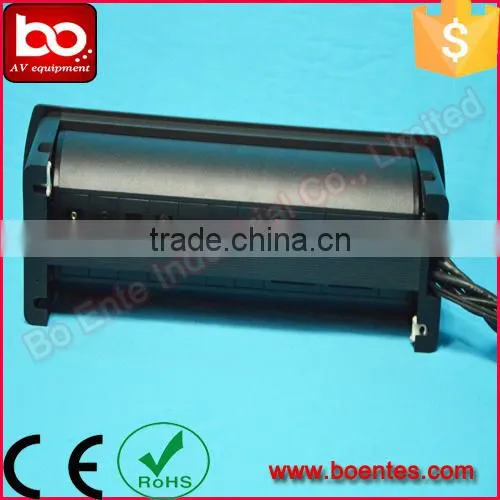 Manual Type Flip Up Desktop Socket with power data cables for Office Furniture