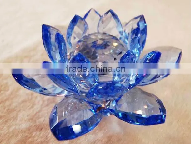AAA high quality clear crystal lotus flower, crystal gifts, crystal decoration