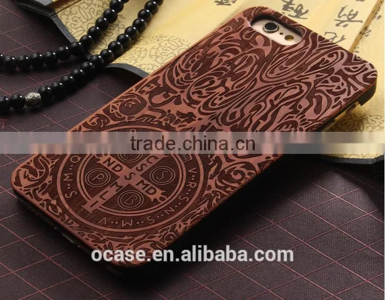 2016 Custom engrave with bumper wooden case for iphone 5 5s.
