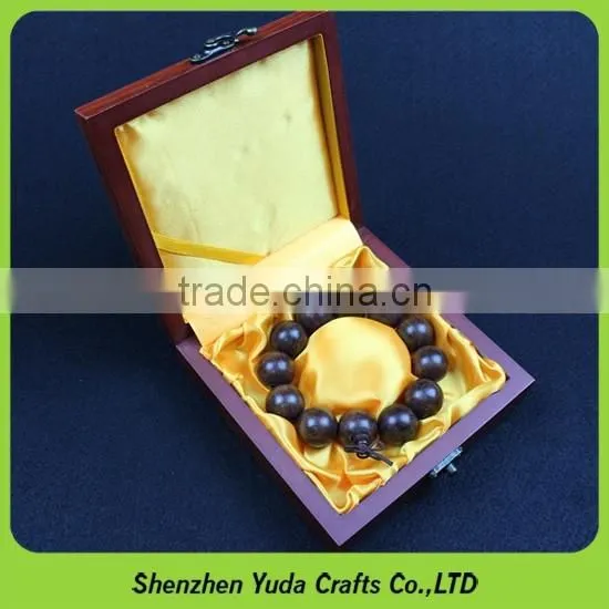 Logo printing luxurious wooden display case custom small MDF box