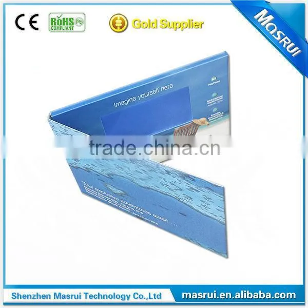 China Art and Craft Supply Factory Customized Printing 1.8" - 10" LCD Display Stands for Greeting Cards