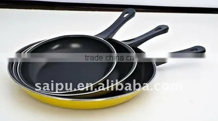 3Pcs Non-stick Frying Pan with bakelite Handle