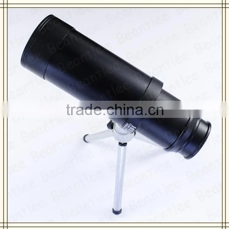 2015 high powerful best monocular telescope 10x50 with tripod adapter from factory direct sale