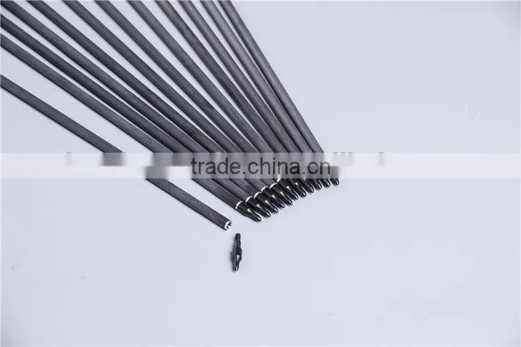 Archery Carbon Fiber Arrows With Plastic Vanes Fit For Compound Bow