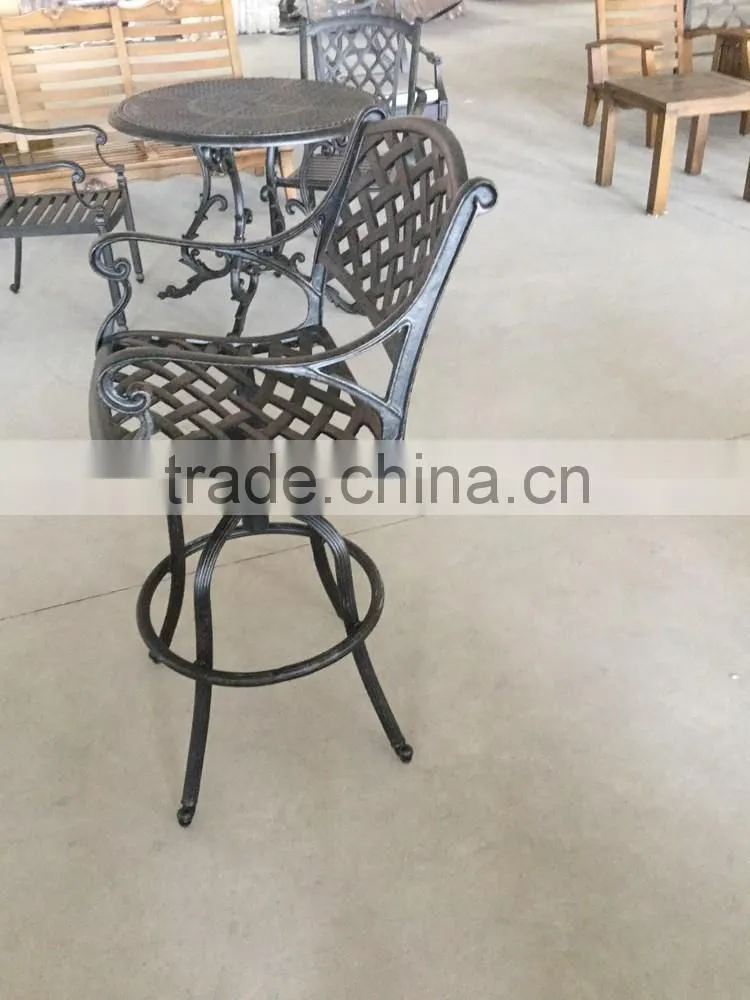 used bar furniture metal steel aluminium bar stool chair table and bar chair used