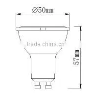 economic cob gu10 520lm 80Ra AC185-265V plastic+AL gu10 led 7w