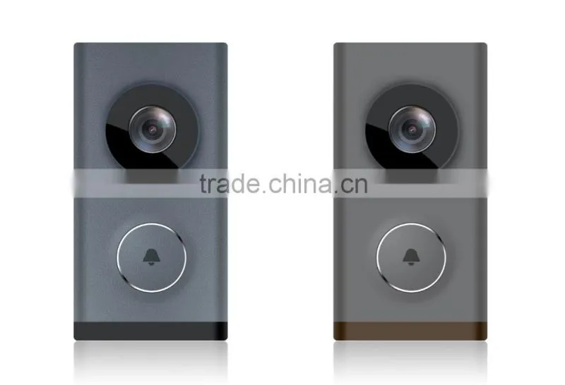China supplier Intelligent Wifi video intercom door chime with infrared night vision security camera system connected with phone