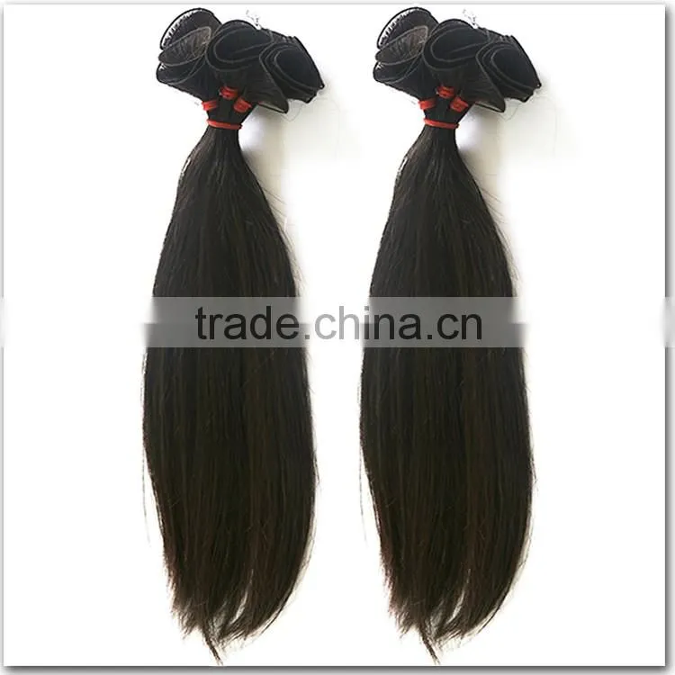 100% mongolian hair human hair weaving, top quality hand tied weft