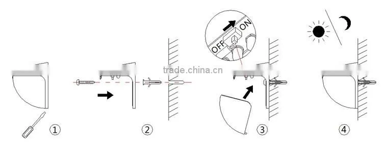 solar led lantern plastic fence lantern light