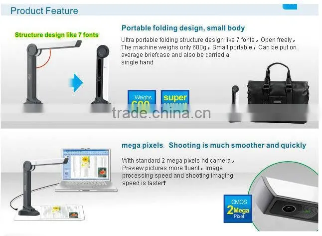 wireless desktop document camera, DIGITAL VISUALIZER, visualize presenter 1080P full HD
