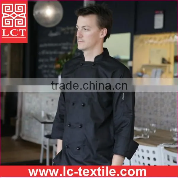 supply made of twill weave gabardine for long lasting wear uniform tunic chef tunic(LCTU0026)