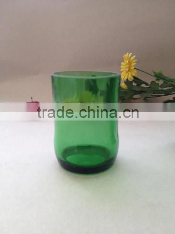 Zibo glasslucky hotsale painted cutted glass vase wholesale glass vases for decoration