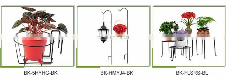 Latest modern design wall corner iron metal wire flower stand