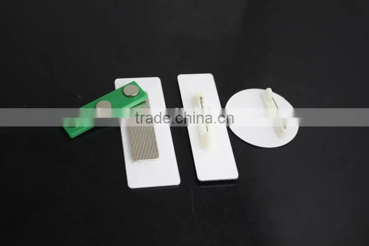 VOGRACE High level 304 rectangle stainless steel badge with pin