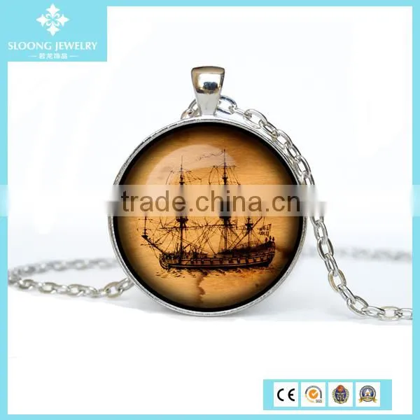2015 Online Black Plated Silver Vintage Pendant