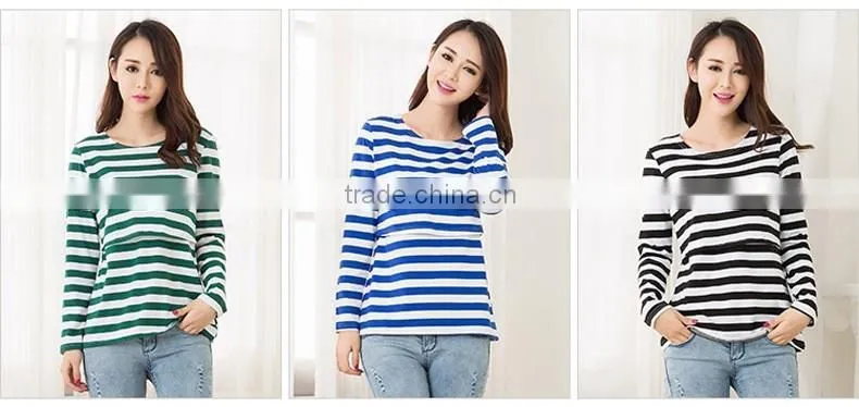 Long sleeves nursing wear breastfeeding Top for pregnant women