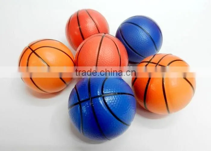 High quality children toy Soft anti stress ball,white Basketball PU foam Ball