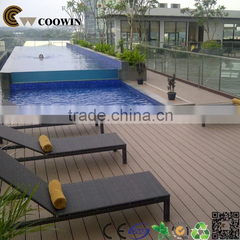 solid polymer wood composite decking boards