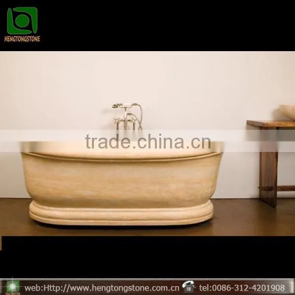 beautiful round stone bathtub for bathroom