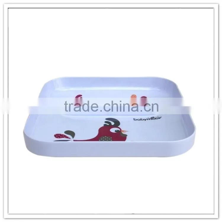 Beautifu EU style rectangle melamine serving tray own design