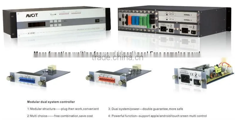 OEM/ODM E-CP3R Set Home Control System 10 Inch Touch Screen 24x8 HDMI matrix Switcher