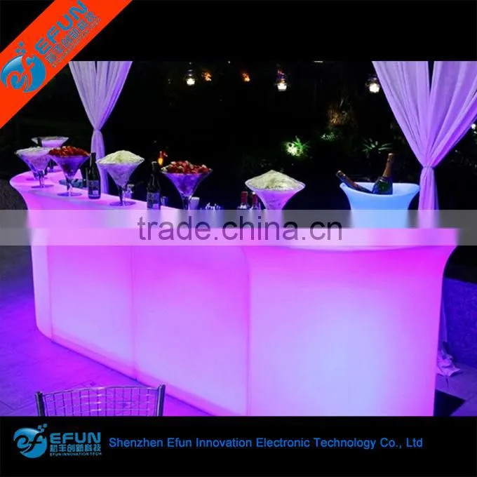 acrylic led bar furniture ,mobile commercial illuminated led bar counter