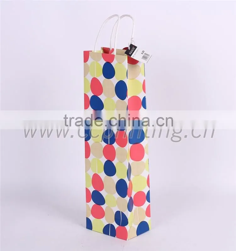 Blue Fancy Gift Paper Shopping Bag with Bow Tie